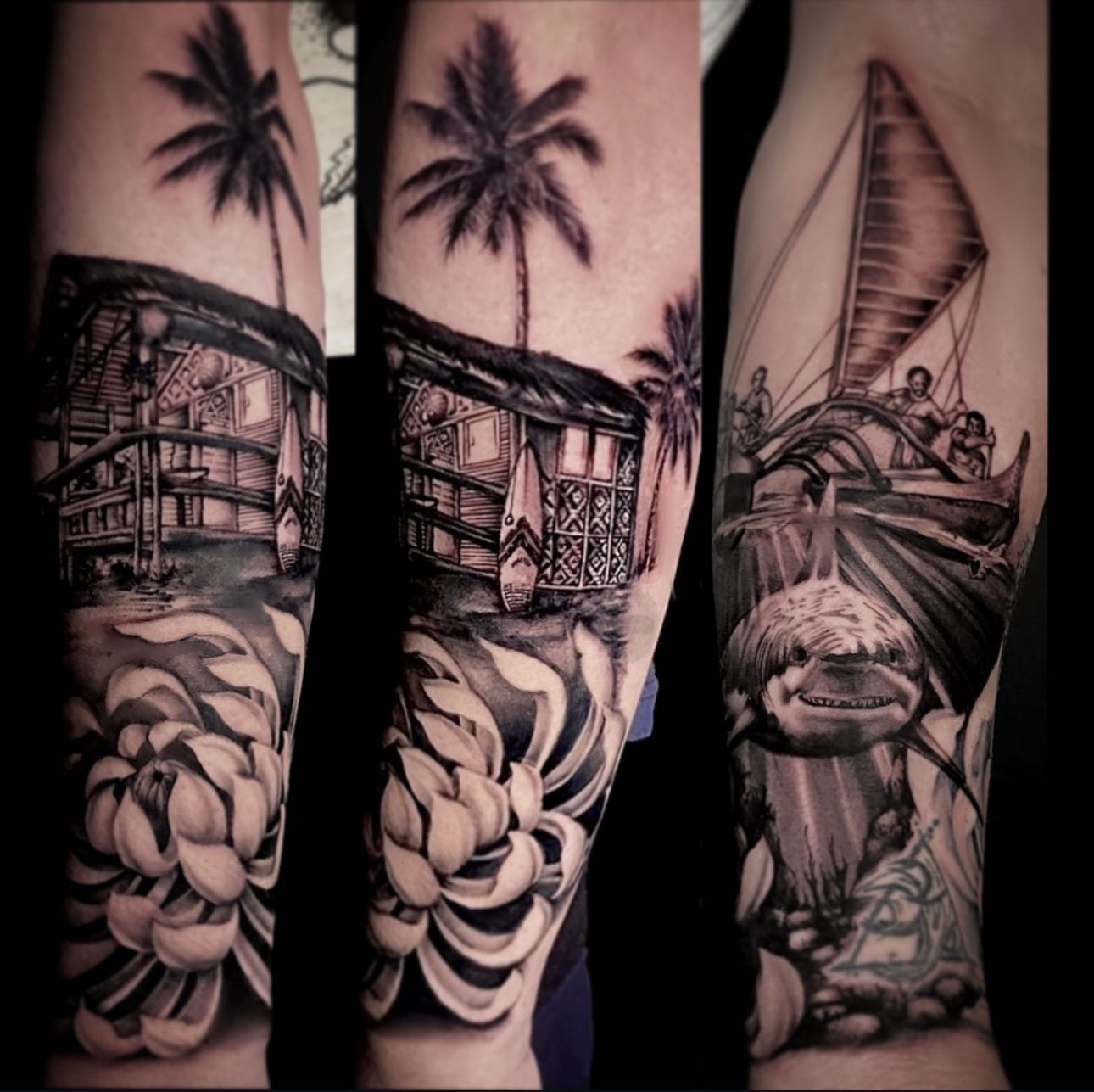 Tropical beach sleeve